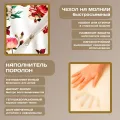 Бескаркасный диван "Розы на белом фоне"