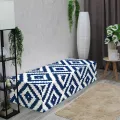 Бескаркасный диван "Синие ромбы"