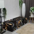 Бескаркасный диван "Розы черное золото"