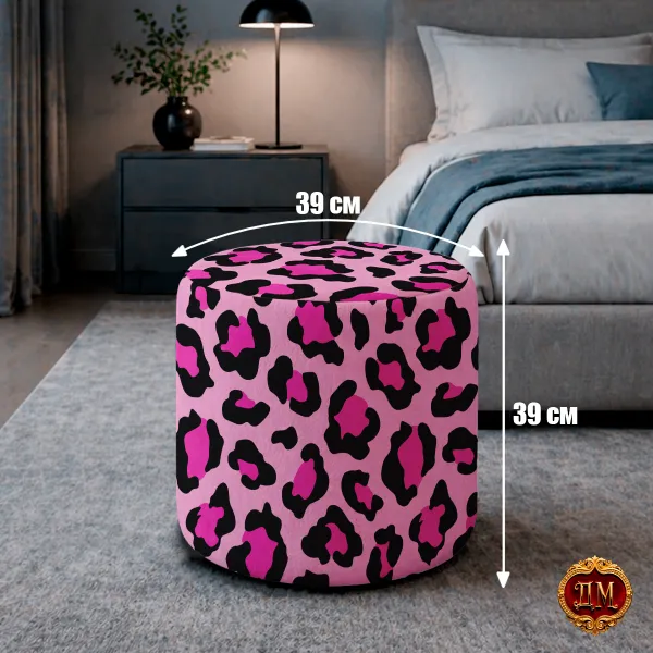 Пуфик в прихожую "Леопард"