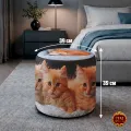 Пуфик в прихожую "Котики"