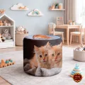 Пуфик в прихожую "Котики"